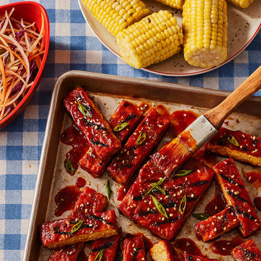 Sticky–Smoky Tempeh “Ribz"