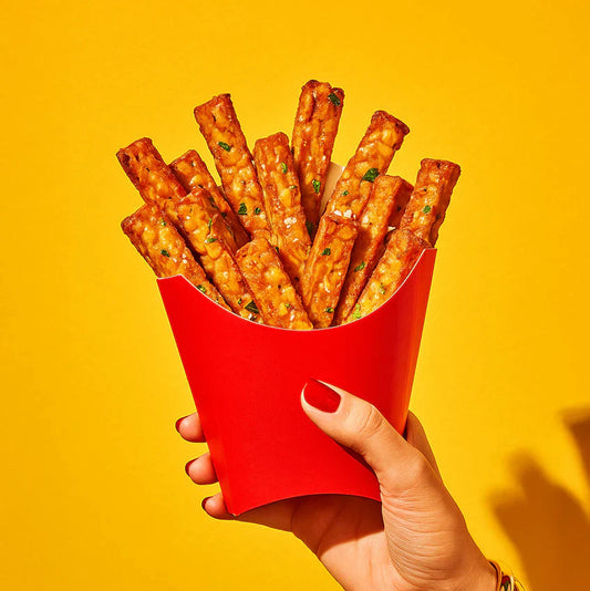 Garlic Tempeh Fries with Chipotle Aioli