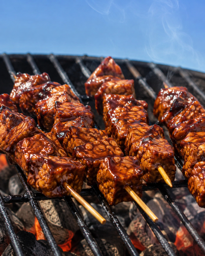 Traditional Tempeh in Spicy BBQ Sauce