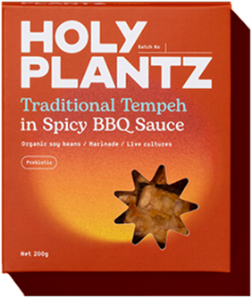 Traditional Tempeh in Spicy BBQ Sauce