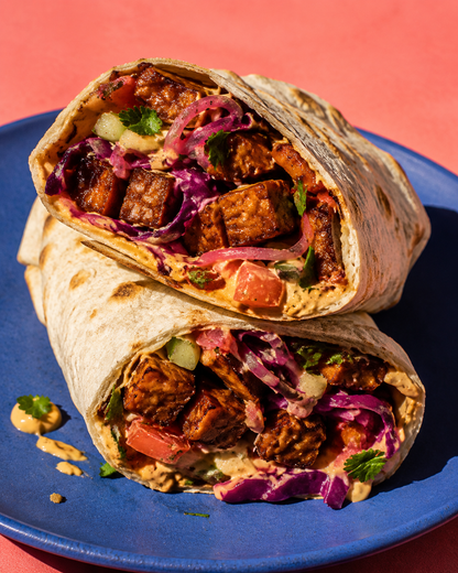 Traditional Tempeh in Spicy BBQ Sauce
